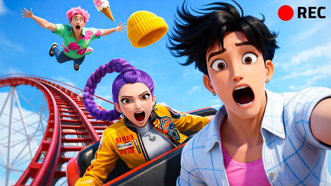 Vlog: This Roller Coaster Was a Mistake 😅 | Kpop Demon Hunter Funny Moments (Fan Edition)