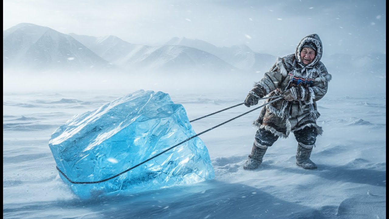 Daily Life of a 100 Year Old Yakut Woman at  60°C
