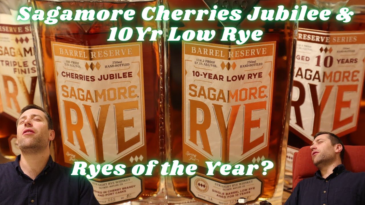 Бутылки Sagamore Cherries Jubilee и 10Yr Low Rye. Лучший ржаной виски Sagamore от Мэрилендского с...
