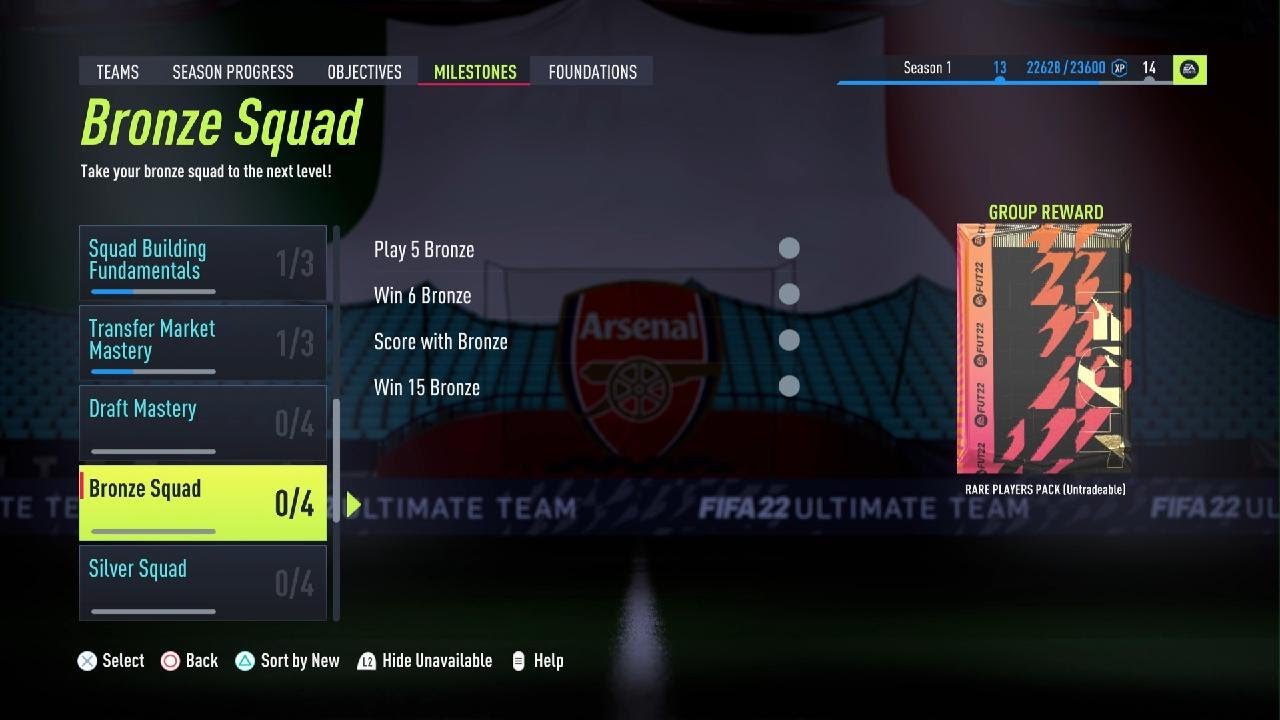 FIFA 22 - EASY 50K PACK FREE IN MILESTONES - ALL NEED IS A BRONZE SQUAD