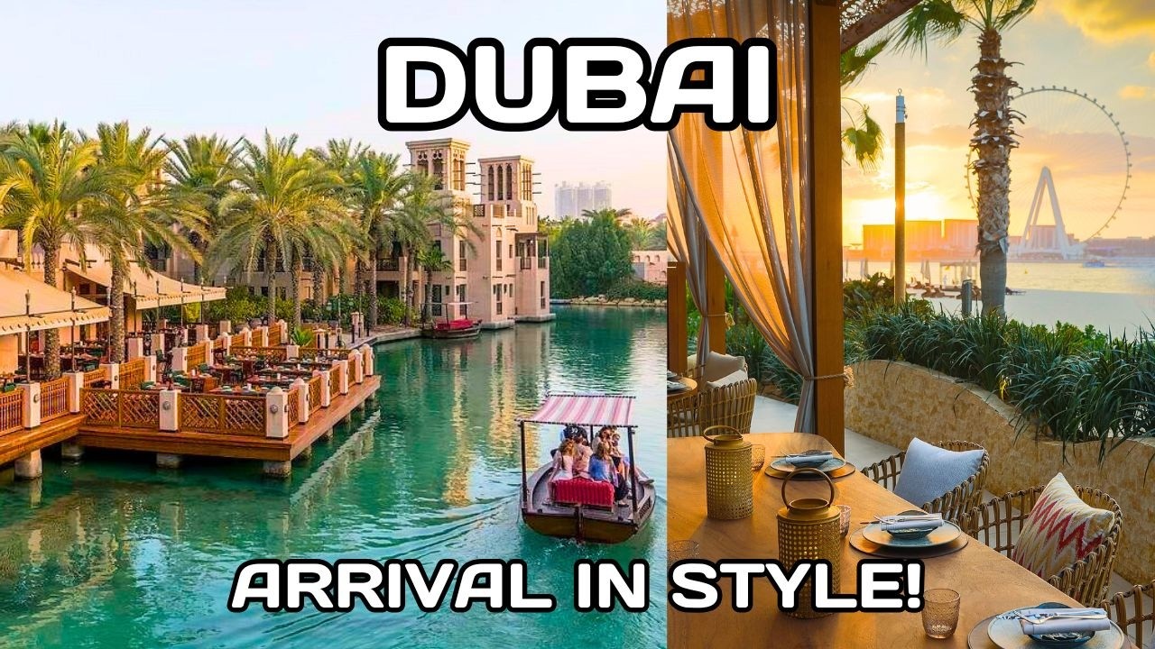 НЕЗАБЫВАЕМЫЙ ДУБАЙ: закат на пляже JBR, ужин в ресторане Madinat Jumeirah и прибытие круизного ла...