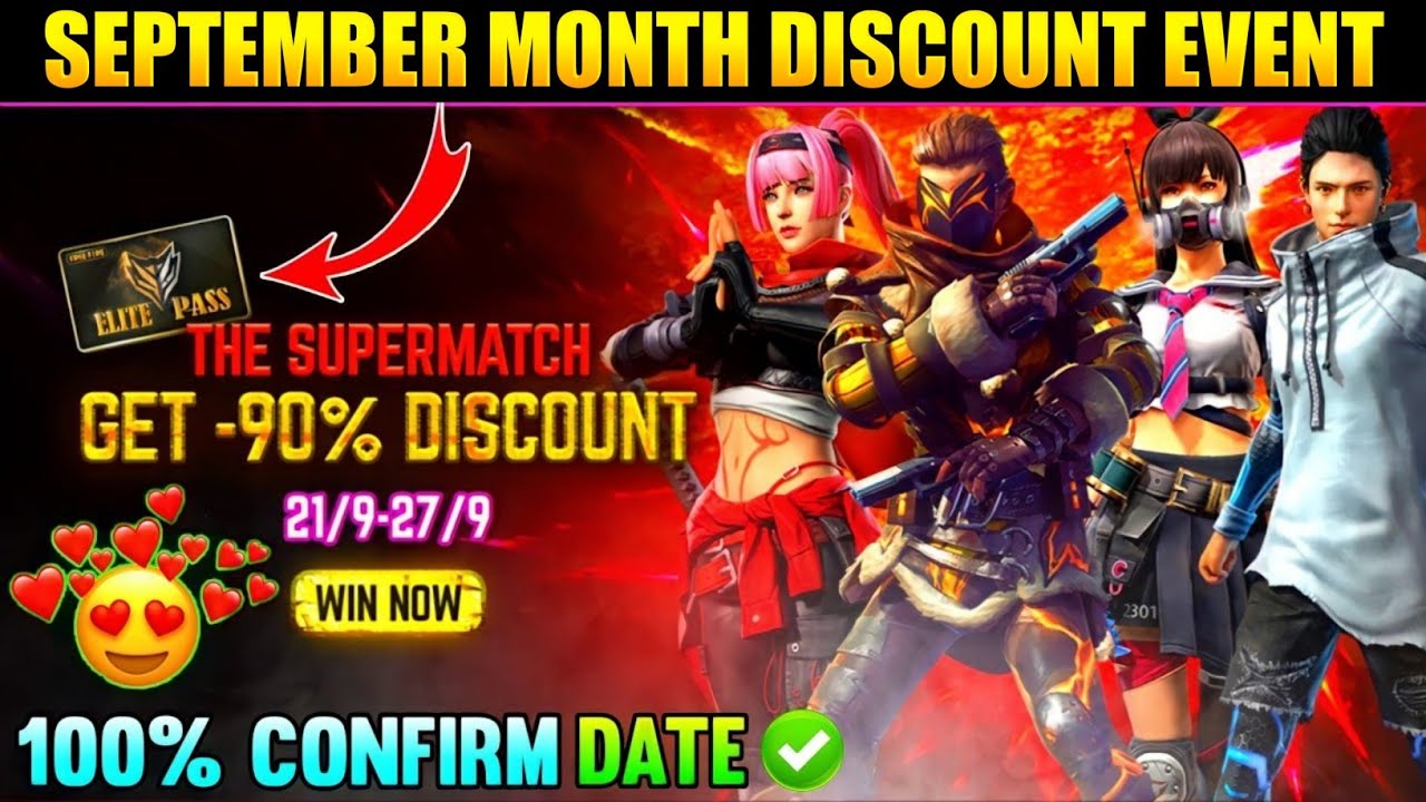 SEPTEMBER MONTH ELITE PASS DISCOUNT | NEW EVENT FREE FIRE | ELITE PASS DISCOUNT EVENT KAB AAYEGA ?