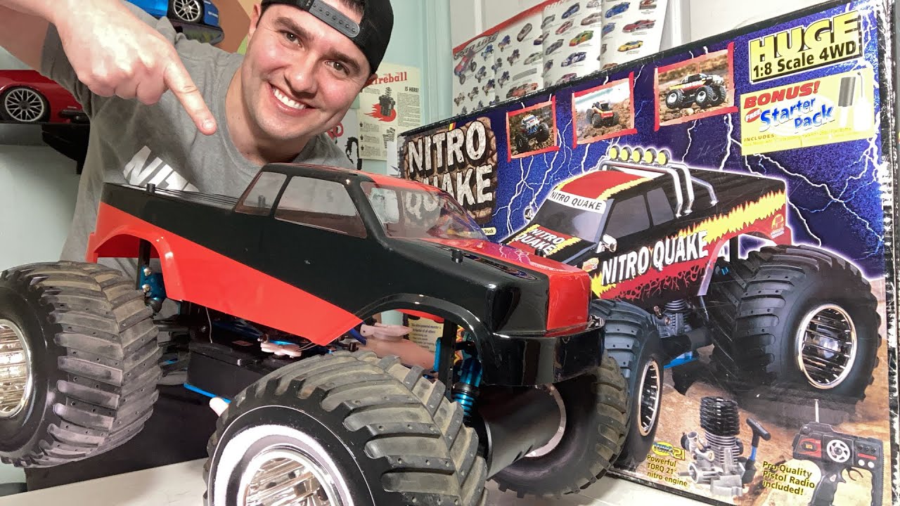 NitroGang Live - 100% Original 2000 Duratrax Nitro Quake - Lets Fire It Up - New Serpent Nitro 🔥