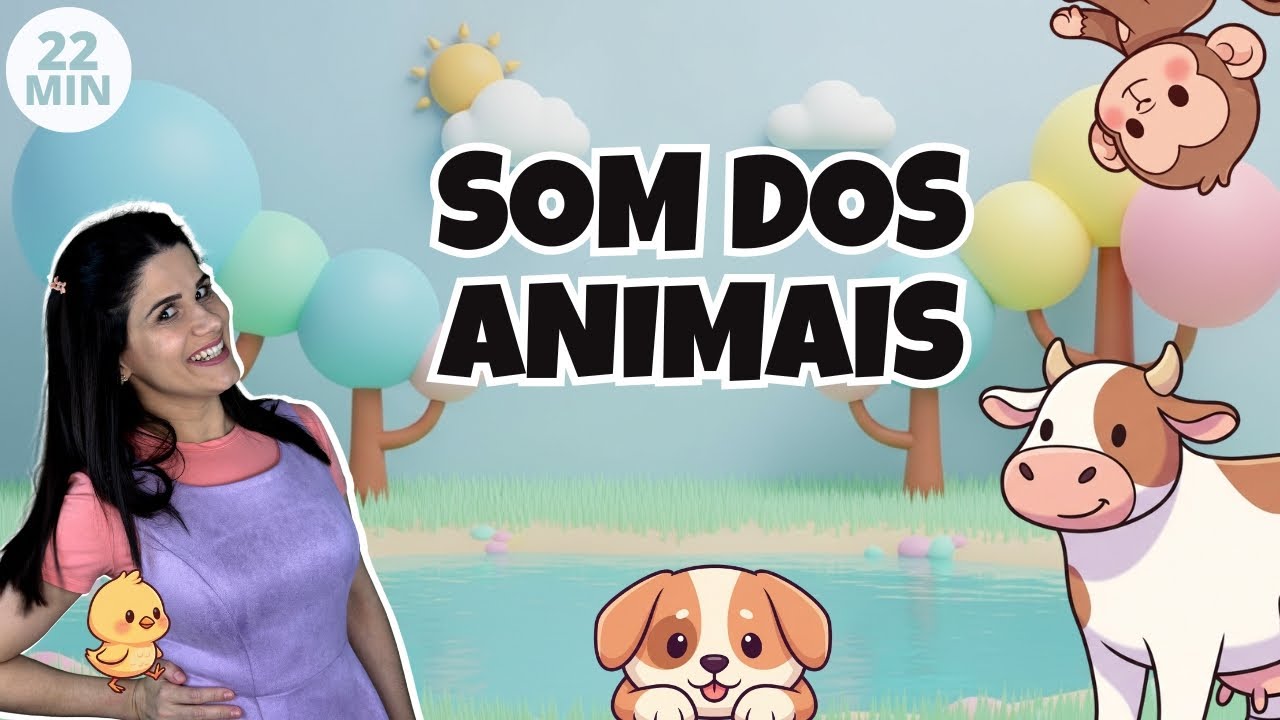 Miau, Au Au, Muuu! Sons de Animais Para Bebês