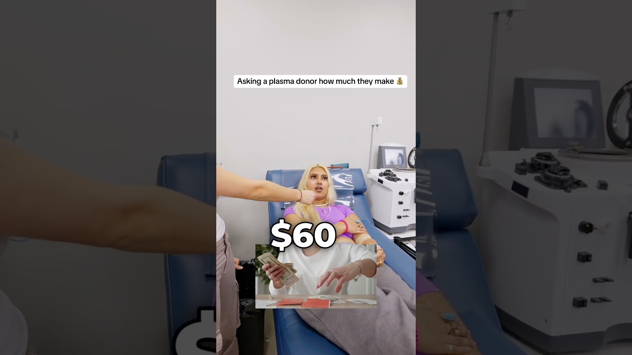 Asking plasma donors how much they make!💰have questions about how to donate plasma? #plasma #shorts
