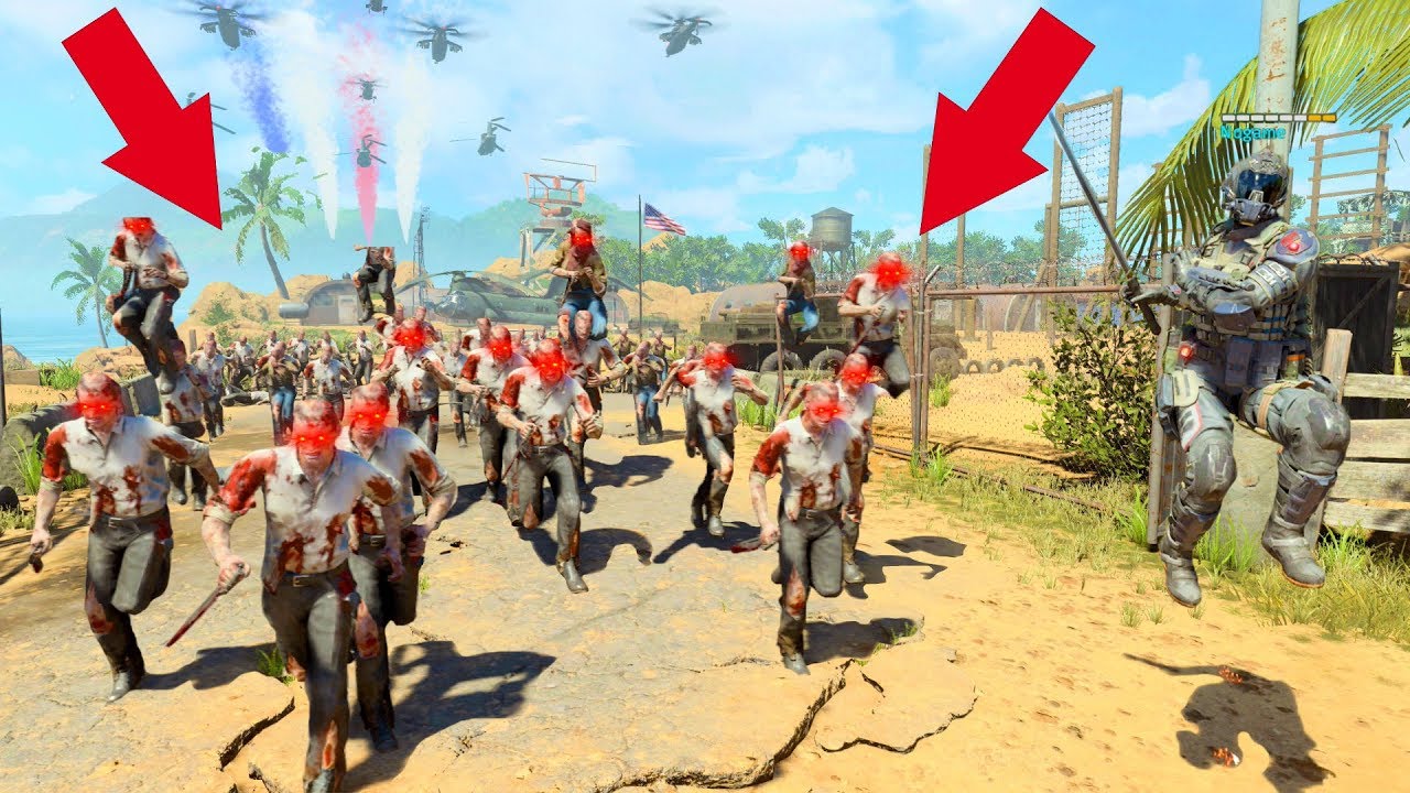 WHEN I TURNED AROUND ALL 13 OF THEM WERE BEHIND ME AS ZOMBIES!!! (BLACK OPS 4 HIDE AND SEEK)