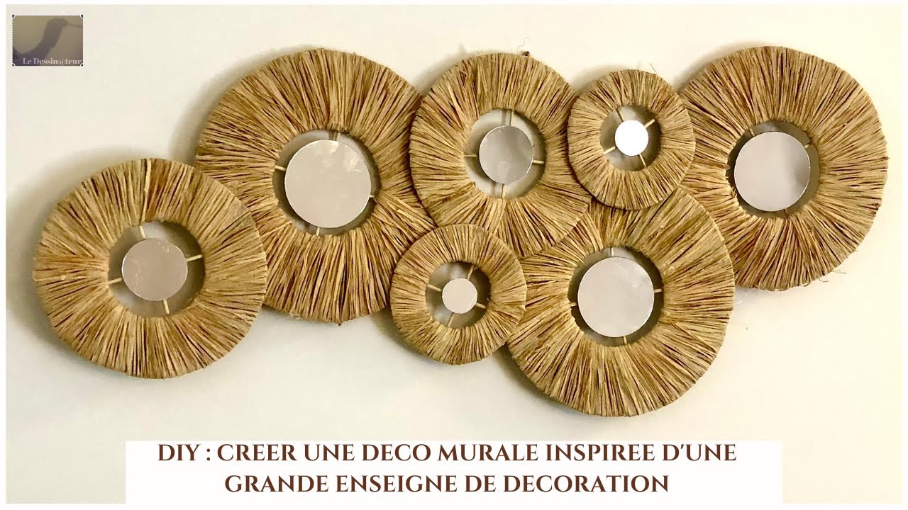 DIY : JE REPRODUIS UNE DECO MURALE  D'UNE GRANDE ENSEIGNE DE DECORATION POUR MOINS DE 10EUROS