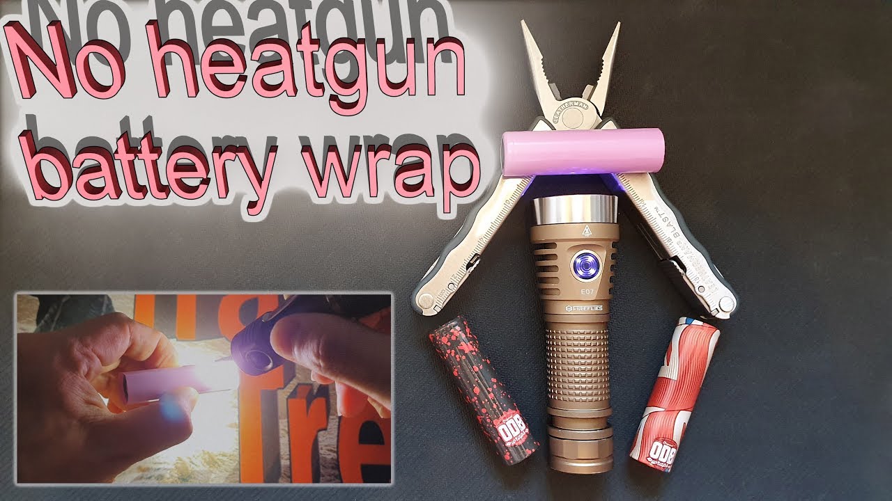 Trail Trek how to battery wrap with no heat gun 18650 trick