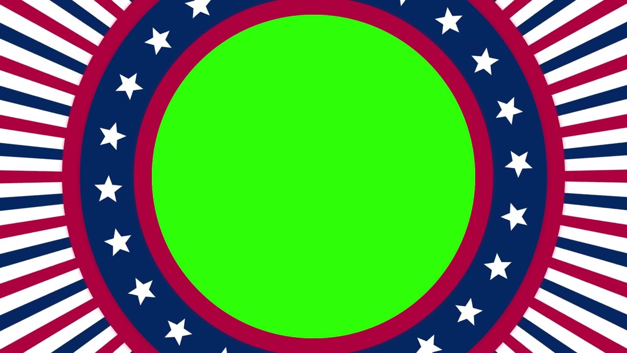 Green Screen Footage | America US Independence Day Transitions | Royalty-Free