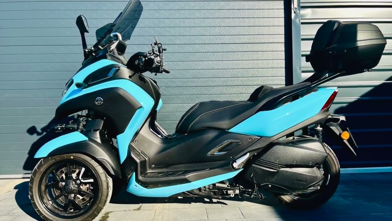 My ride&hellip; | Yamaha | Tricity 300 | Malibu Blue | Leo Vince | JCosta | Comfort Seat | Future Eyes