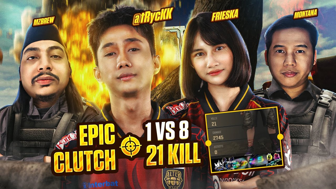 EPIC LAST MAN & EPIC CLUTCH 1 VS 8 !!!