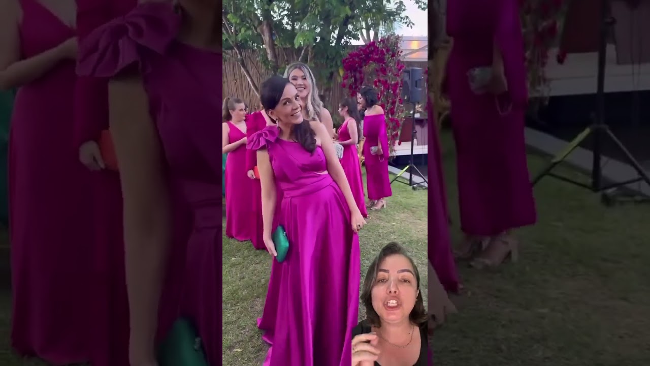 💖 Pink ao f&uacute;csia - cor tend&ecirc;ncia! #casamento #madrinha #vestidodemadrinha
