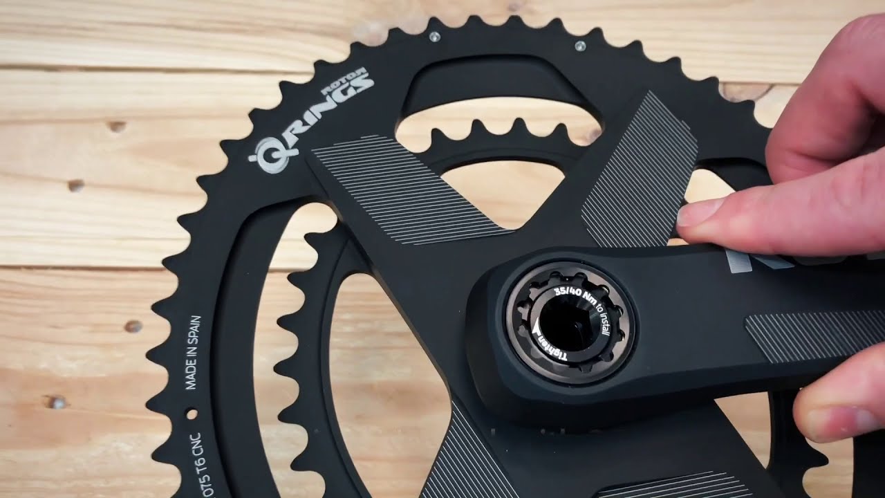 ALDHU crankset assembly with Q RINGS® Direct Mount Chainrings