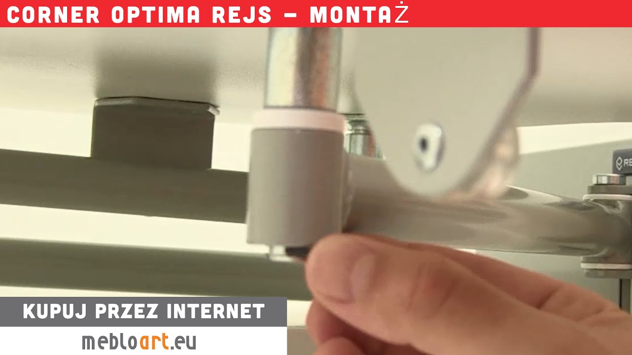 CORNER OPTIMA REJS - montaż półki, szafka narożna