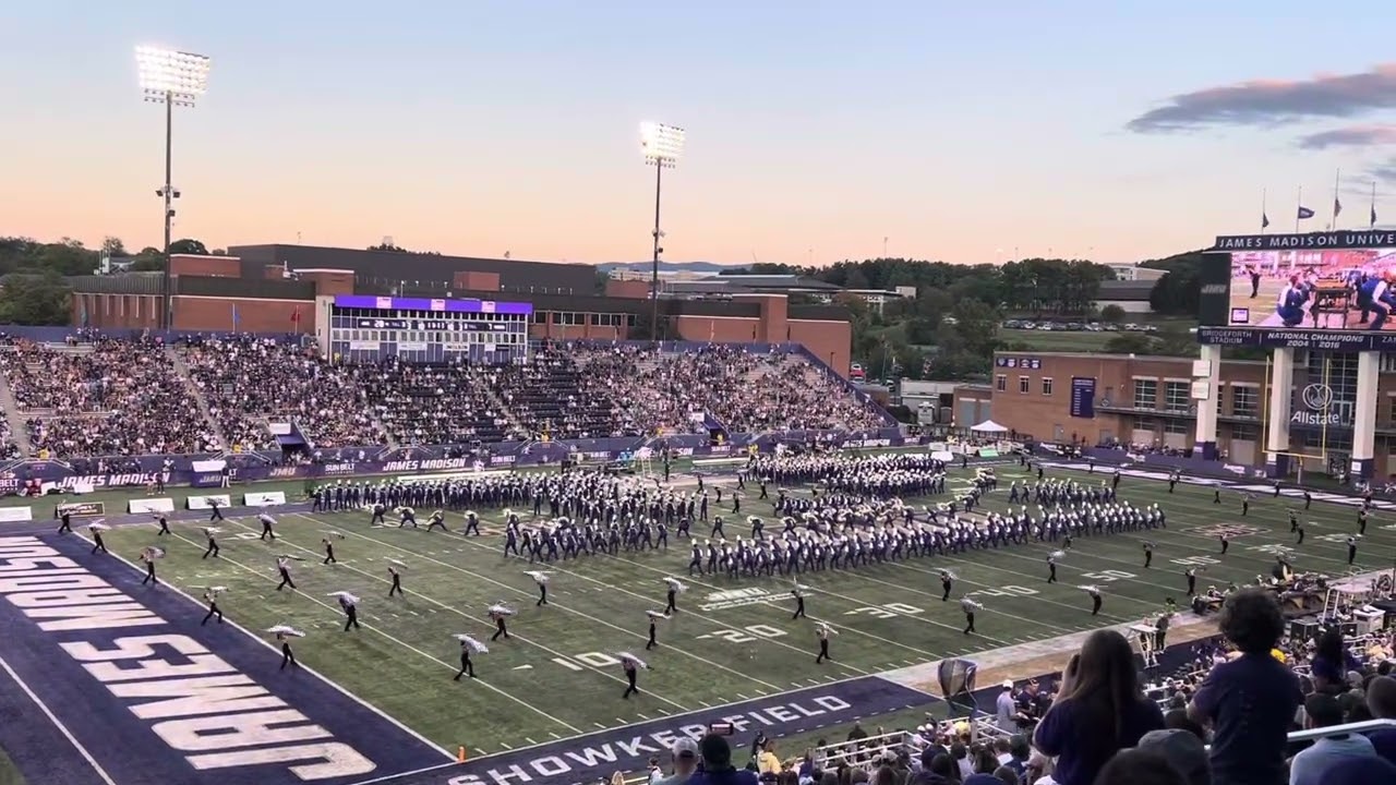 JMU MRD - Halftime Show - “Start Wearing Purple” - Facing East Side Stands - 8/30/2025 