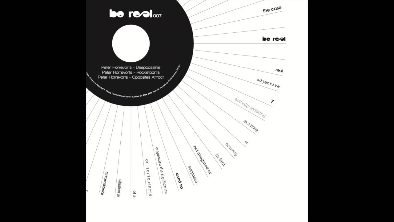 Peter Horrevorts - Deepbassline [Be Real 007]