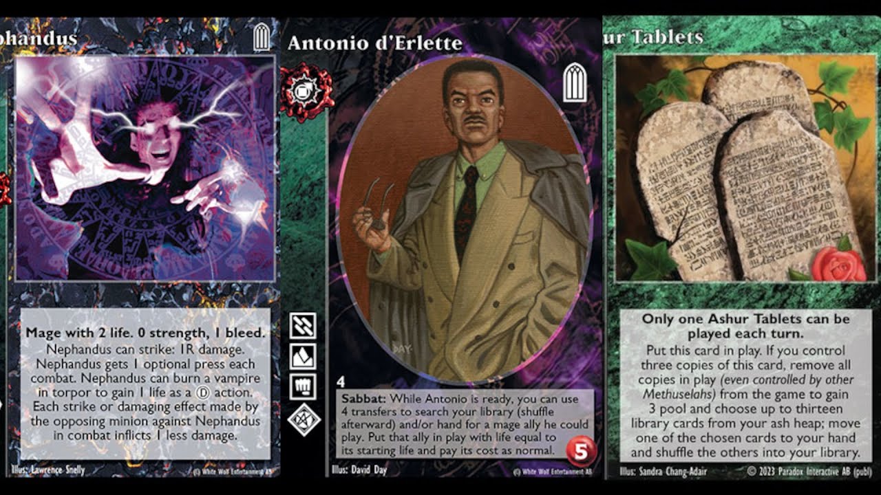 VTES Nephandus Spreading his magic, deck de aliados cl&aacute;sico con combate y recuperaci&oacute;n de cartas