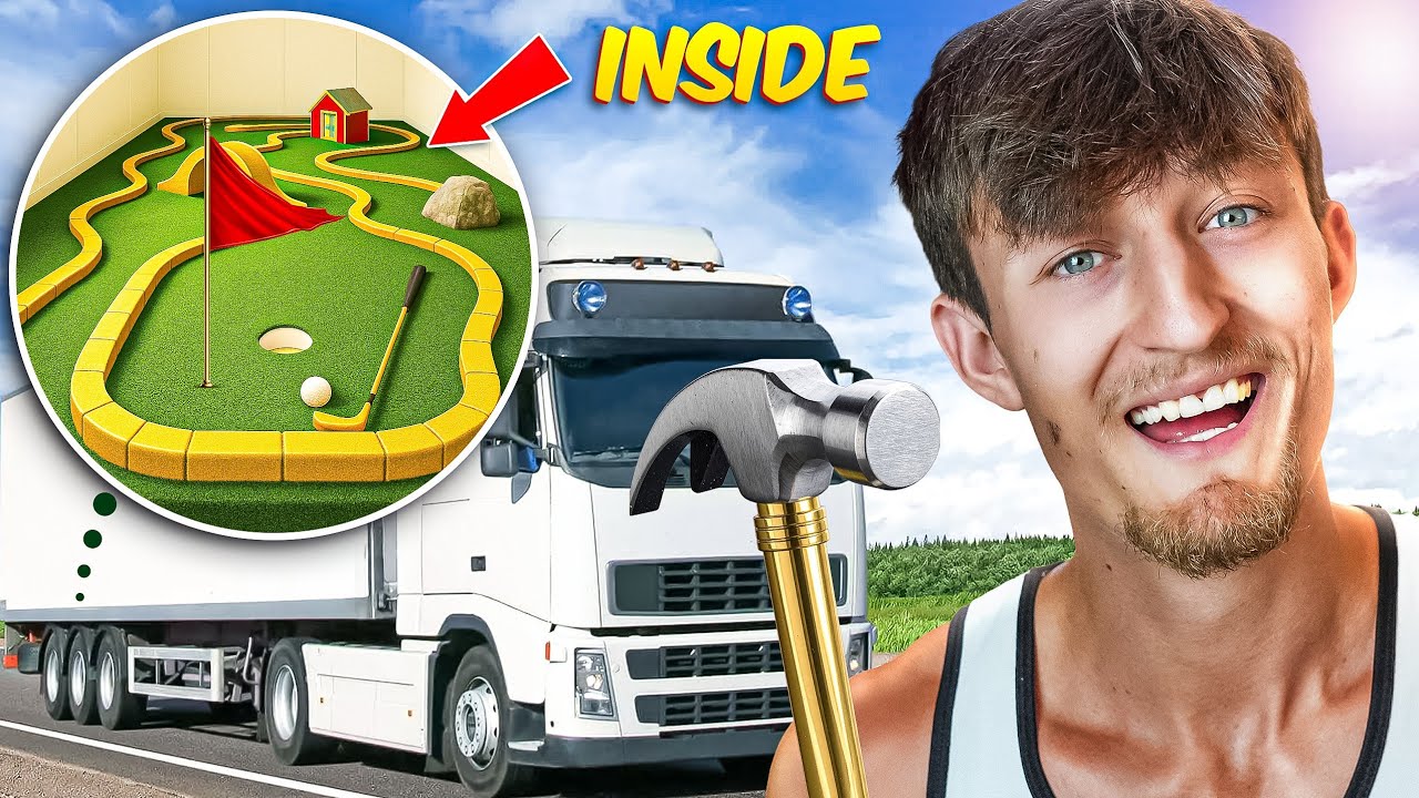 We Built MINI GOLF on wheels!