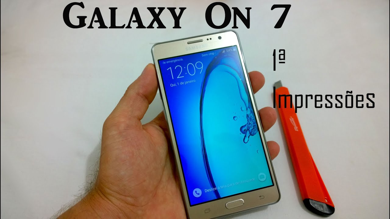 Galaxy On7 - O que vem na caixa e Primeiras Impressões