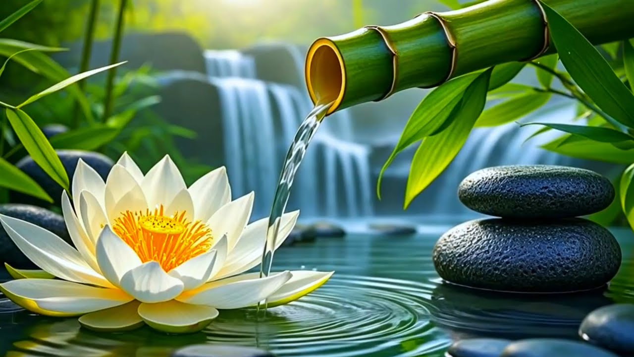 Sleeping Music for Deep Sleeping 😴 Water Sounds, Meditation Music, Calming Piano for Stress Relief