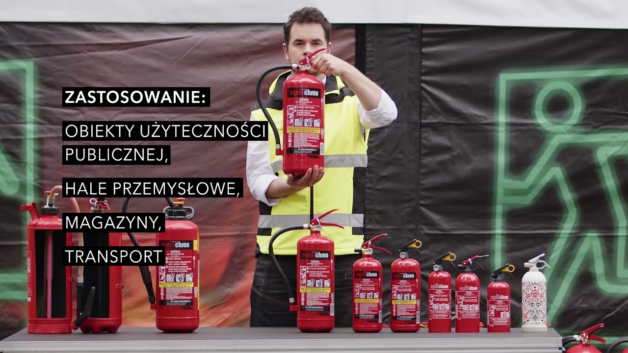 UŻYCIE GAŚNIC PROSZKOWYCH