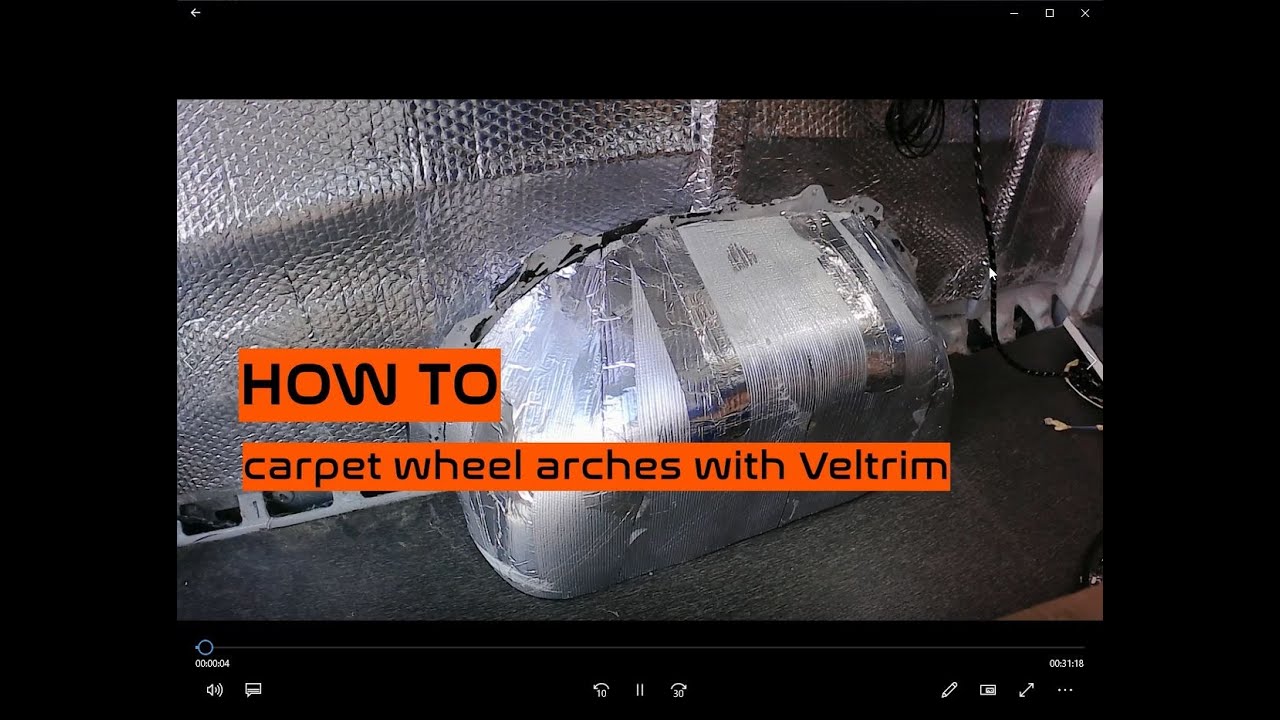 How to carpet campervan wheel arches with Veltrim