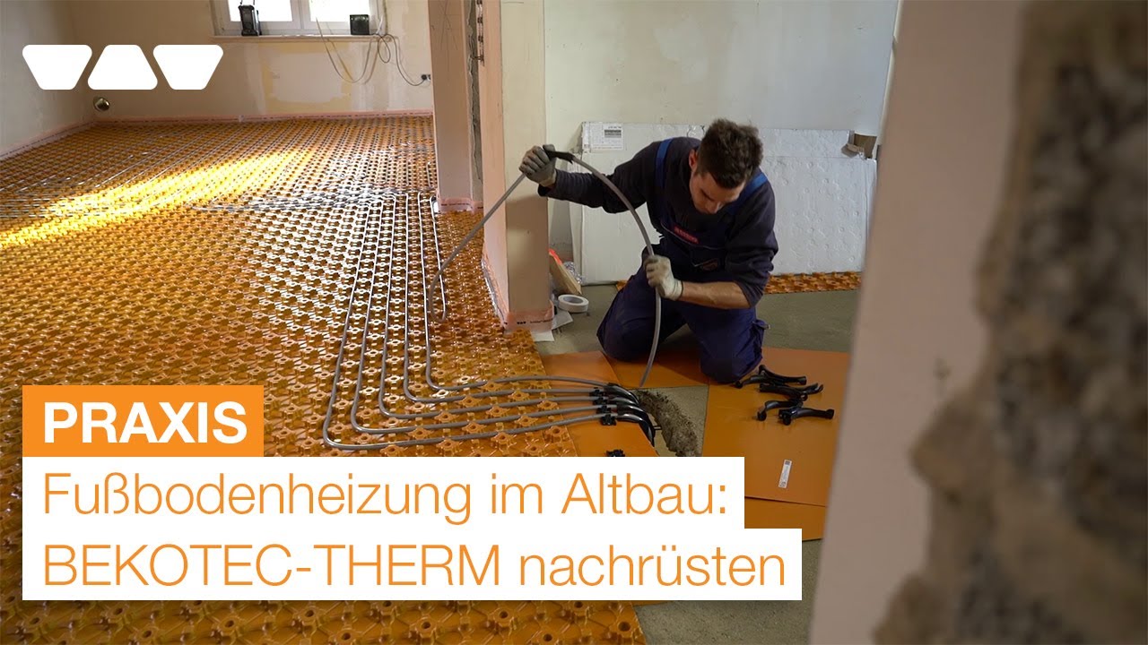 Fußbodenheizung nachrüsten im Altbau: Energie sparen mit Schlüter-BEKOTEC-THERM