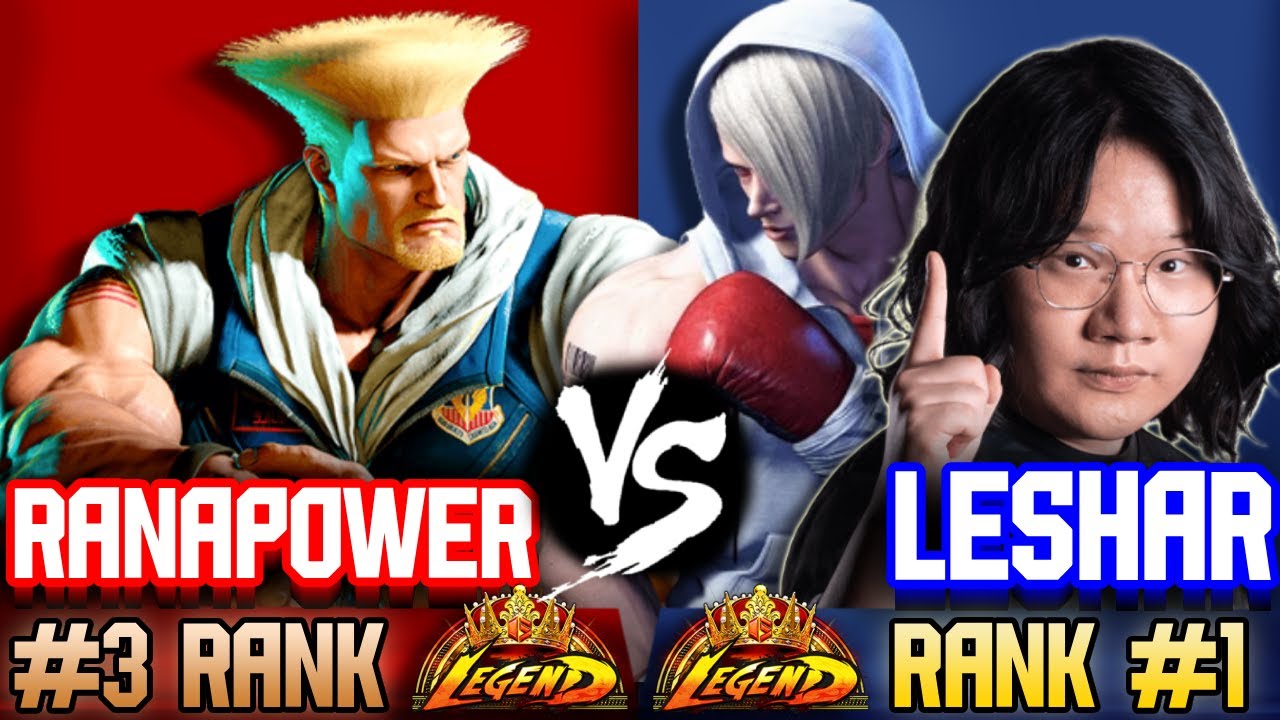 SF6 ▰ RANAPOWER (#3 Rank GUILE) vs LESHAR (#1 Rank ED) ▰ Street Fighter 6 Replays