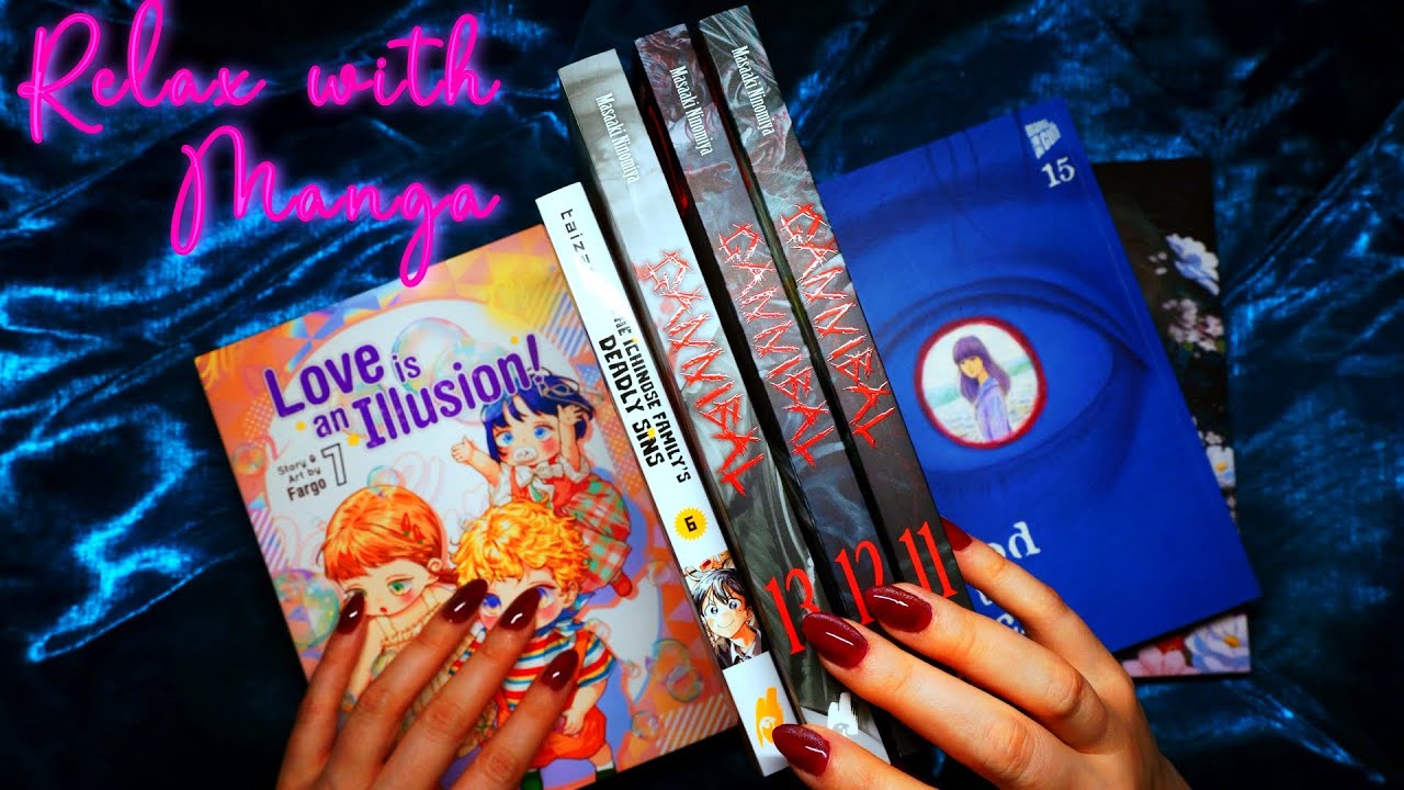 Manga Series I Just Completed 🌙 Whispers and Book Sounds for Sleep 😴 Manga ASMR Haul
