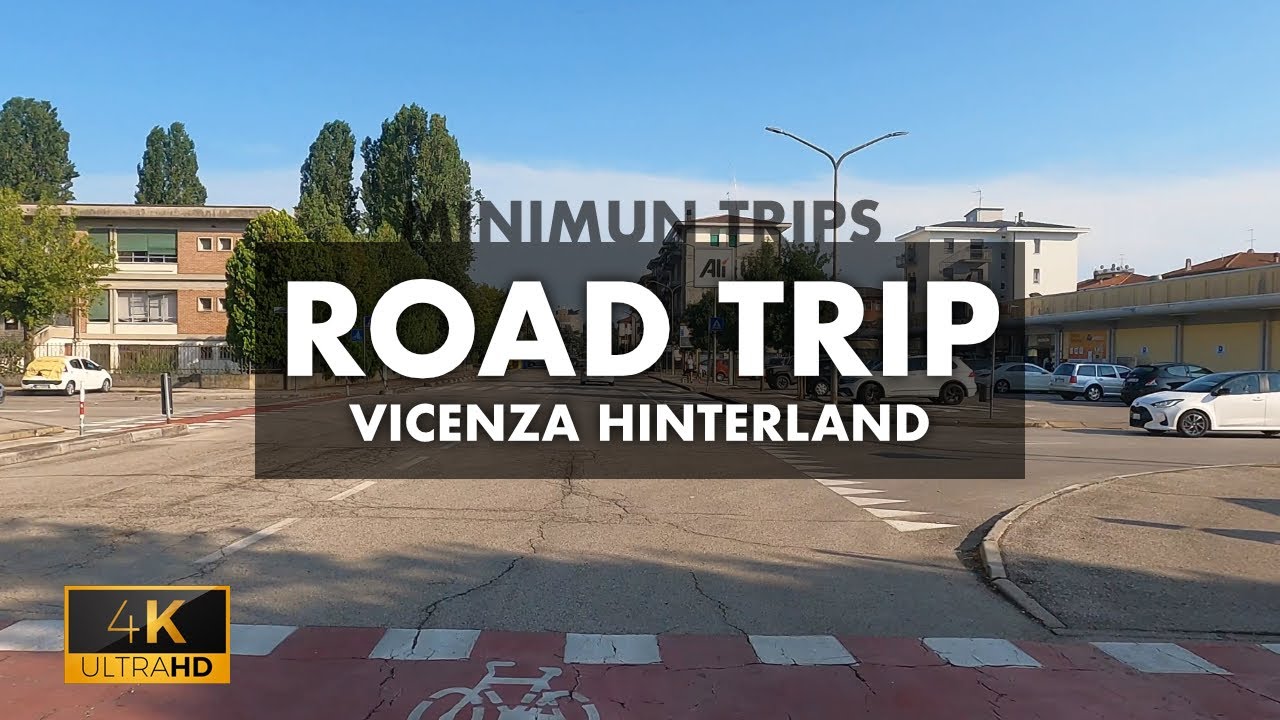 Road Video: Vicenza and his Hinterland - Italy 4k