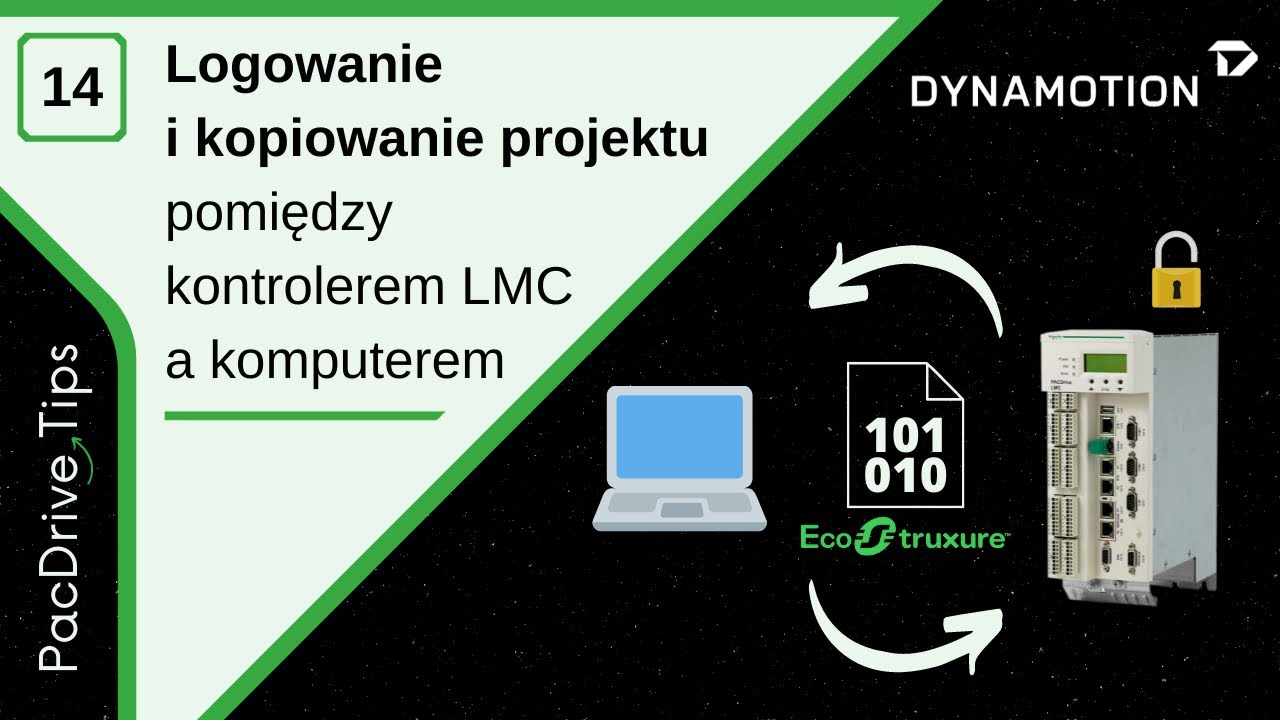 Logowanie i kopiowanie projektu pomiędzy kontrolerem LMC a komputerem PC | ODC. 14 | PacDrive Tips