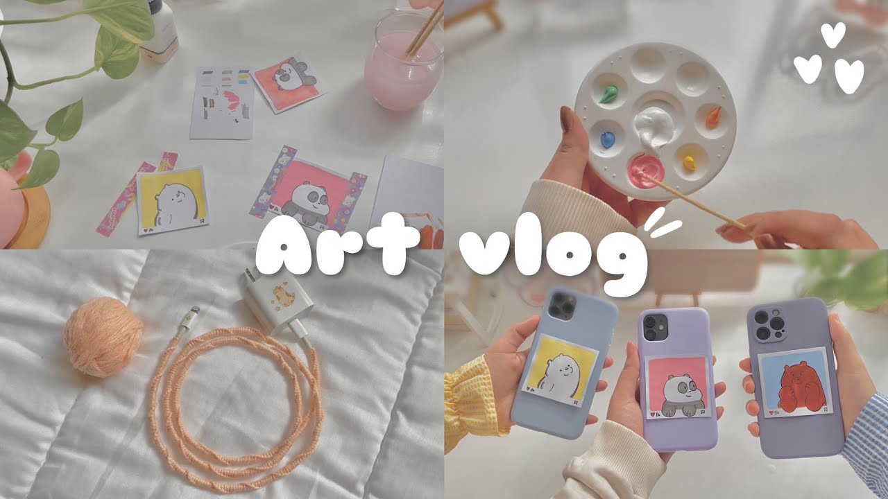 تحديت نفسي أرسم وألوّن لمدة أسبوع 🎨✨ رسم عالزجاج ، تزيين كفر الجوال ، تلوين مانديلا