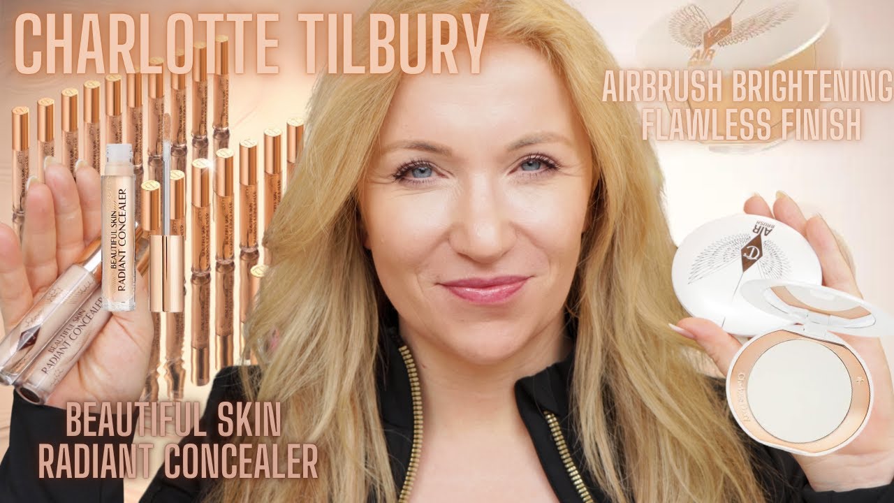 CHARLOTTE TILBURY BEAUTIFUL SKIN RADIANT CONCEALER + AIRBRUSH BRIGHTENING FLAWLESS FINISH