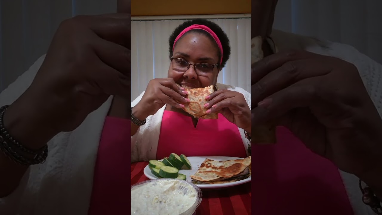 Roast Beef Quesadilla and Cucumber Slices  It's Din Din Time 