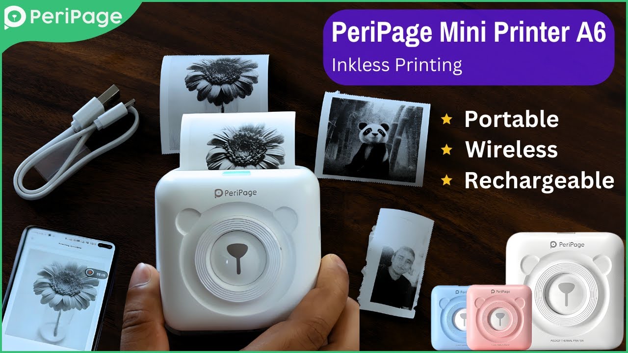 Riitek PeriPage mini A6 Pocket Photo Printer unboxing and review | Tech Unbox