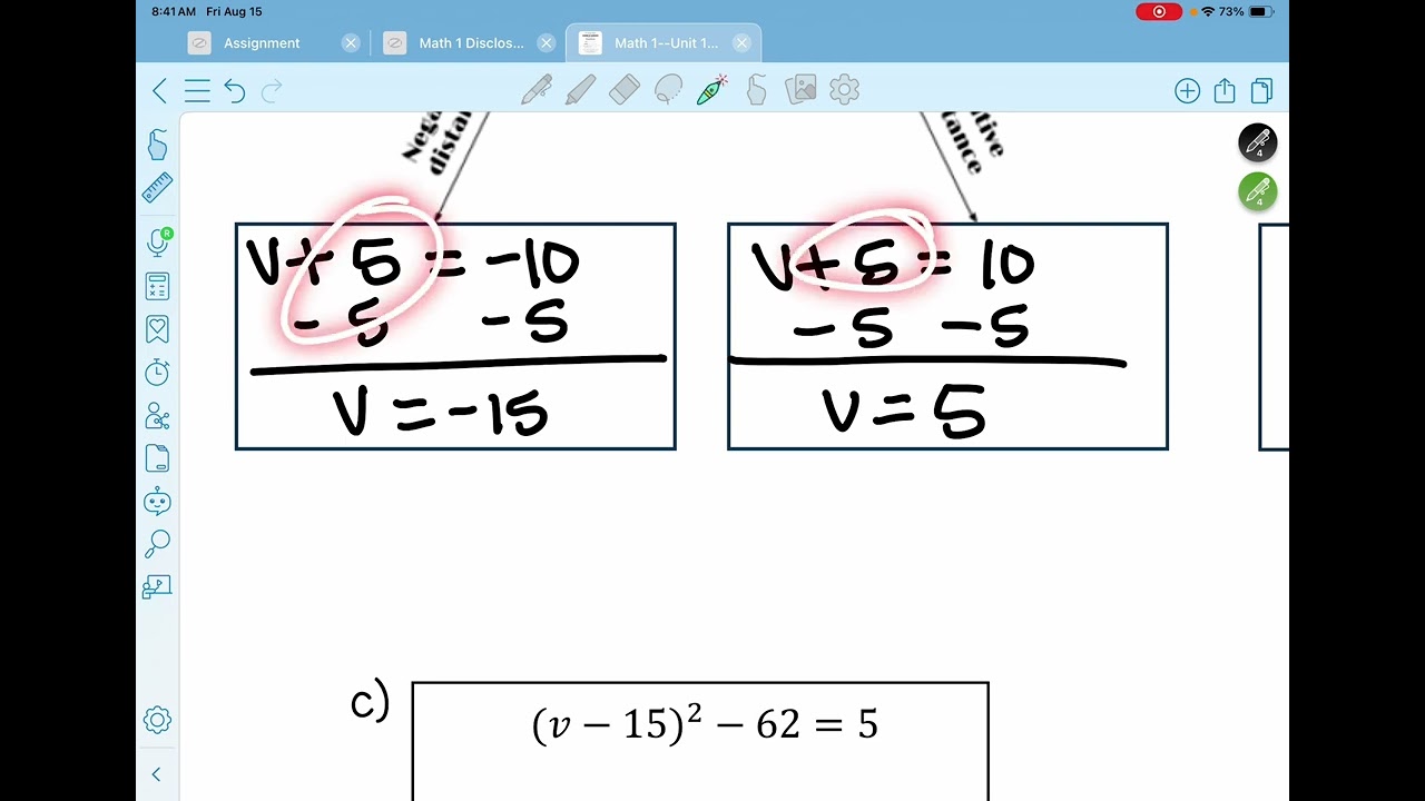 1.1 -- Solving Multi-Step Equations