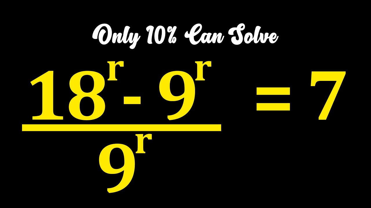 Solve for r in Seconds! | Indices (Exponents) Math Challenge Most Students Get Wrong