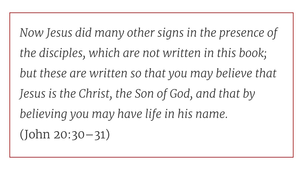 Advent Day 22: That You May Believe // Solid Joys (December 22) - Devotional by John Piper