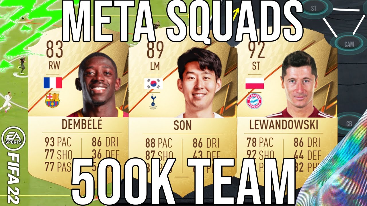 BEST META 500K STARTER TEAM (LONG SHOT META / 5* WF) SQUAD BUILDER TO GET MORE WINS! - FIFA 22
