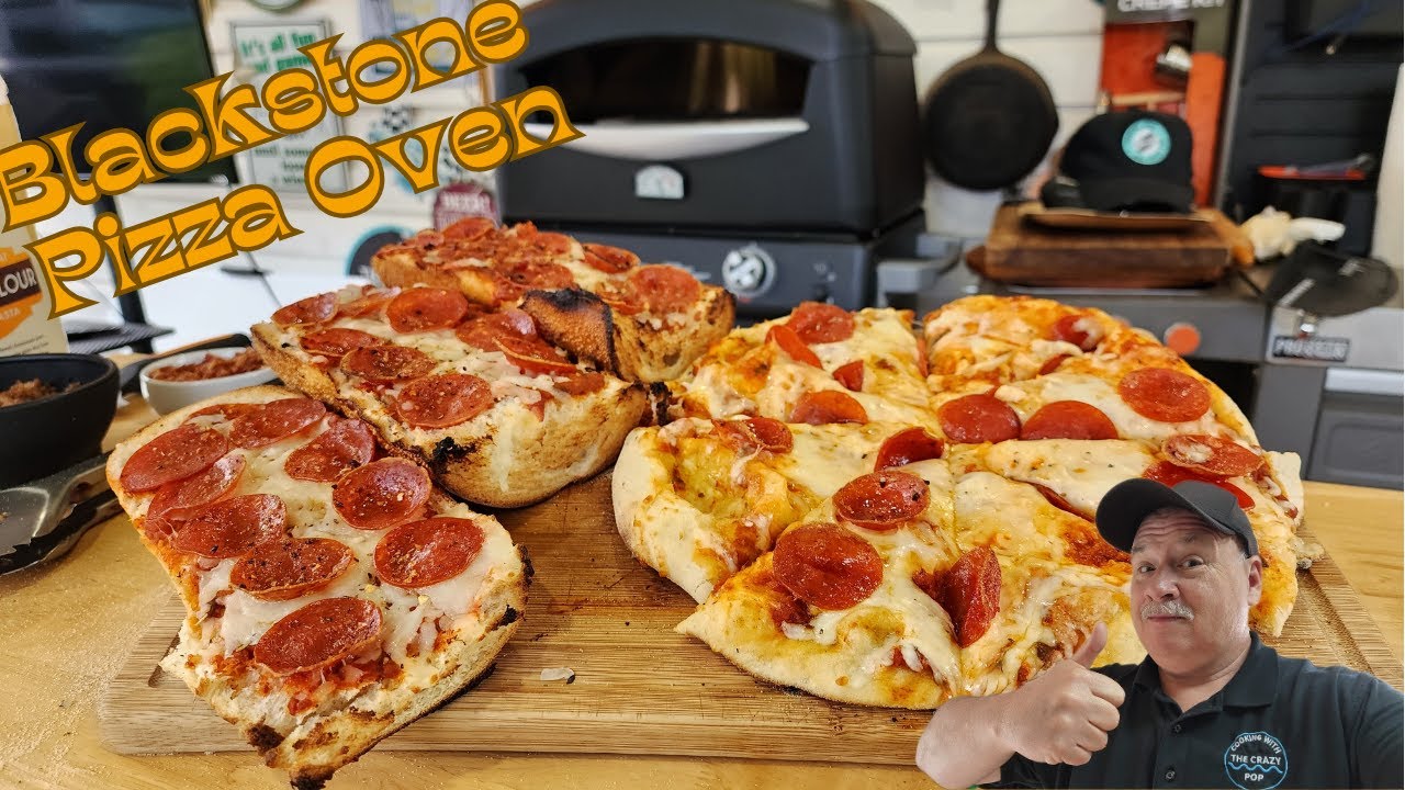 Pizzas in the New Blackstone Pizza Oven