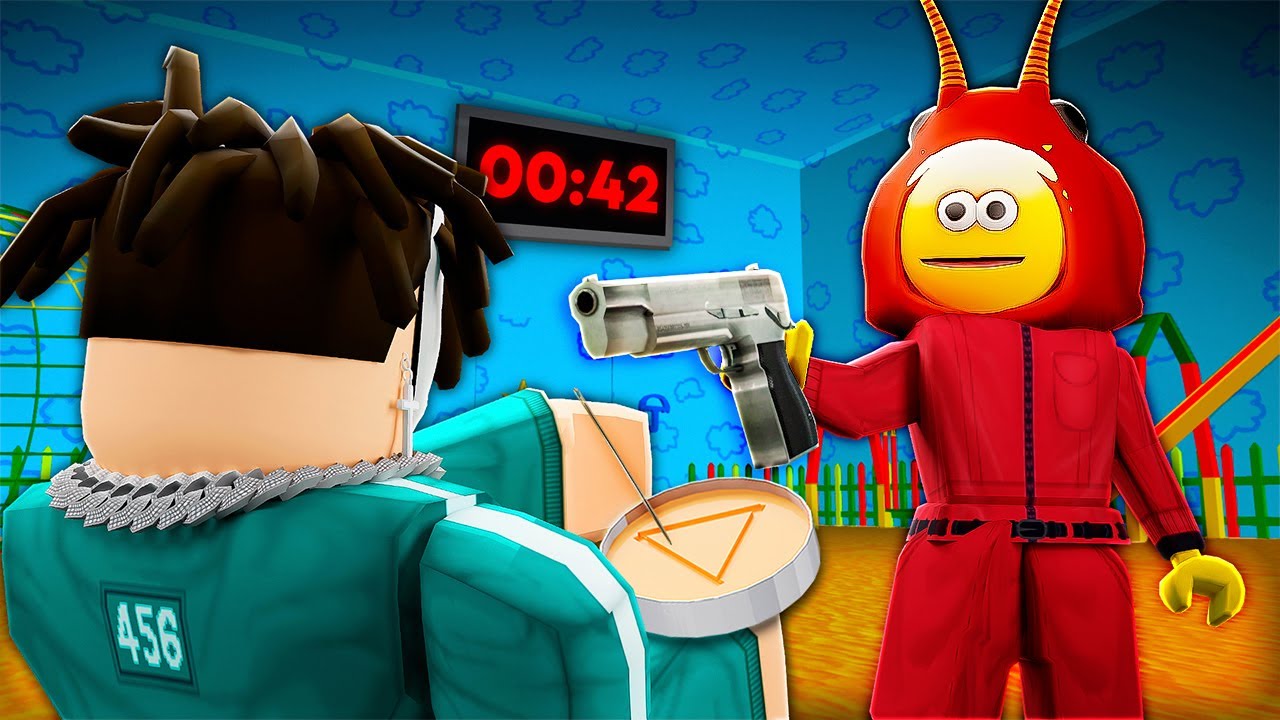Invite a ROXICAKE a ser GUARDIA en los Juegos de Calamar en Roblox.. (Squid Game)
