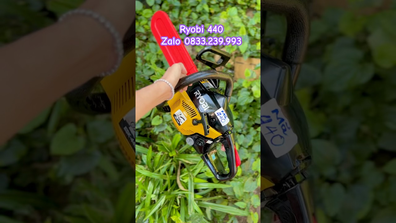 Máy cưa xích Ryobi440 mini tỉa cành 