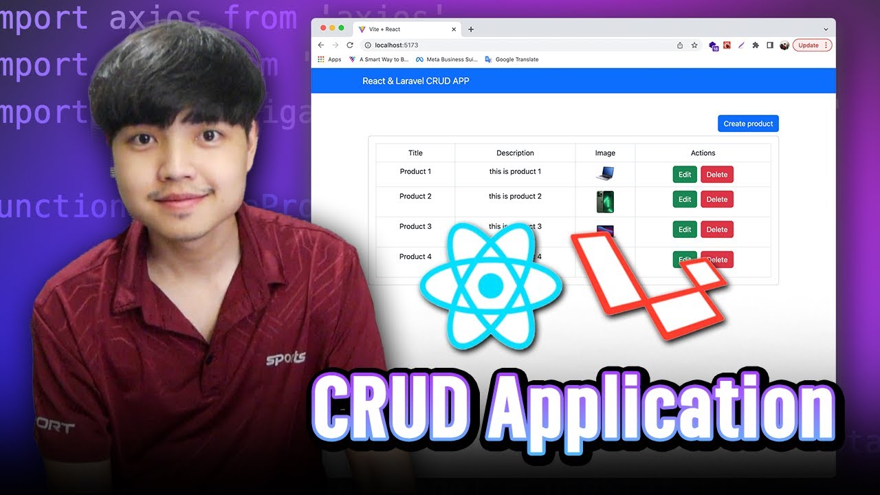 สอน ReactJS & Laravel 9 สร้าง CRUD Application 👨‍💻💯