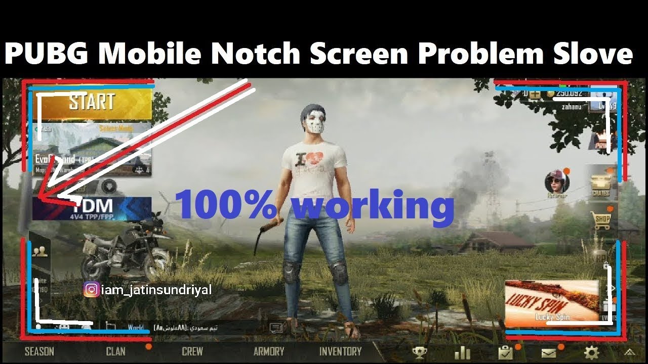 PUBG Mobile Notch Screen Display Settings🔥 // PUBG Mobile Settings Full display[Hindi]