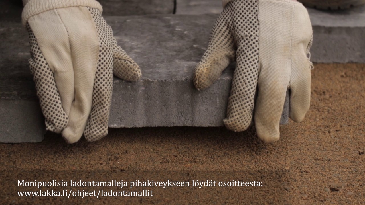 Lakka loimukivien asennus