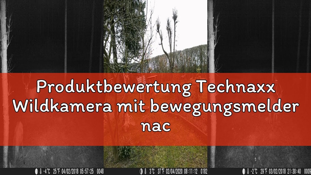 Produktbewertung Technaxx Wildkamera mit bewegungsmelder nachtsicht - PIR-Sensor, IR LEDs für Nachta