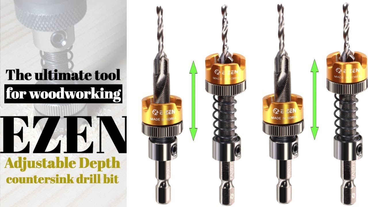 EZEN Adjustable Depth Countersink Drill Bit - the ultimate tool for woodworking