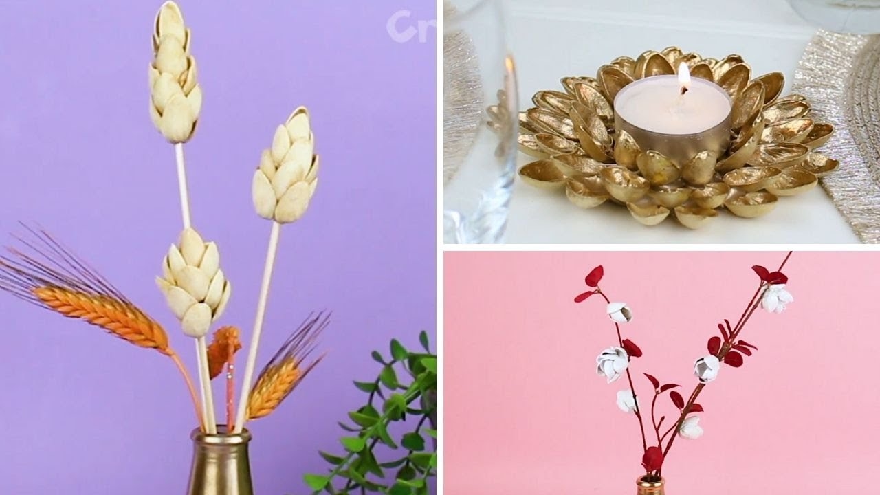 3 creazioni con i GUSCI di PISTACCHIO 🌱
