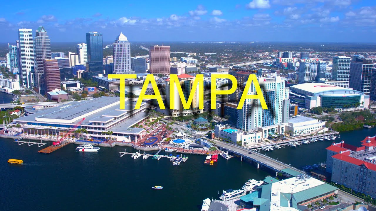 4K Tampa Florida | Downtown Aerial View From Drone