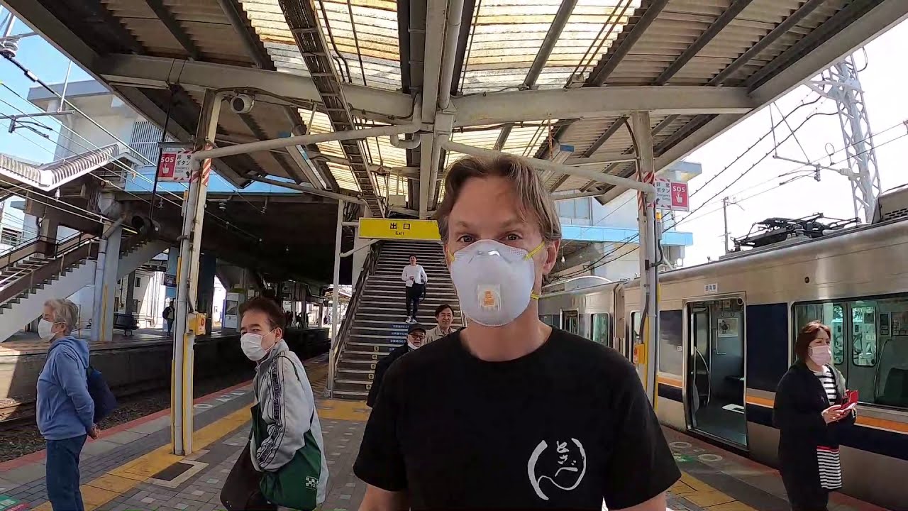 JR Train Ride, Kobe to Maiko,  JAPAN Trip 